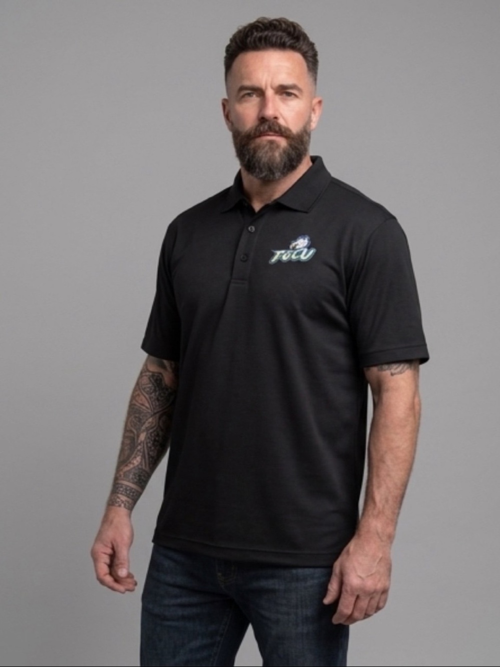Cutter & Buck Classic Black Polo FGCU DAD 3XL eagles logo